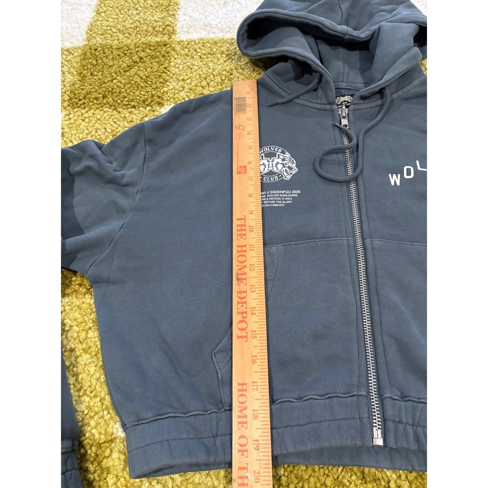 Darc Sport Wolves Club Cropped Zip Hoodie Blue Limite… - Gem